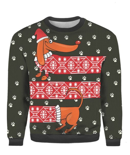 Dachshund Christmas Believe Xmas Ugly 3D Sweater