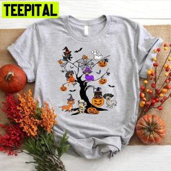 Dachshund Tree Halloween Trending Unisex Shirt