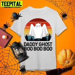 Daddy Ghost Boo Boo Boo Halloween Single Dad Retro Art Unisex T-Shirt