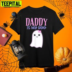 Daddy Is My Boo Halloween Single Dad Retro Art Unisex T-Shirt