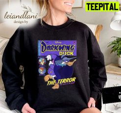 Darkwing Duck Comic Cover Donald Duck Big Face Graphic Disney Sweatshirt