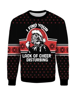 Darth Vader Star Wars I Find Your Lack of Cheer Disturbing Ugly 3D Xmas Sweater