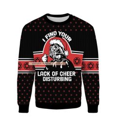 Darth Vader Star Warsss I Find Your Lack of Cheer Disturbing Ugly Christmas 3D Sweater