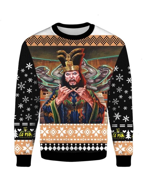 David Lo Pan Big Trouble in Little China Ugly 3D Christmas Sweater