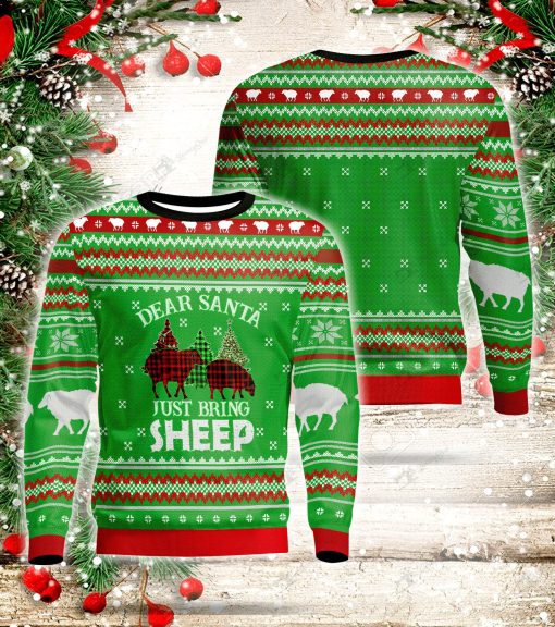 Dear Santa Just bring Sheep Unisex 3D Ugly Christmas Sweater