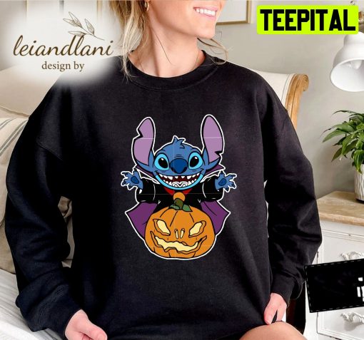 Devil Stitch Pumpkin Halloween Sweatshirt