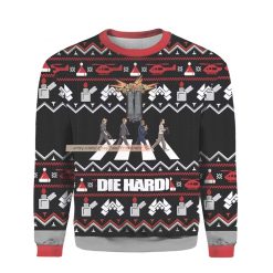 Die Hard Aber Road Ugly Christmas 3D Sweater