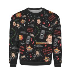 Die Hard Nakatomi Plaza Ugly Christmas Sweater