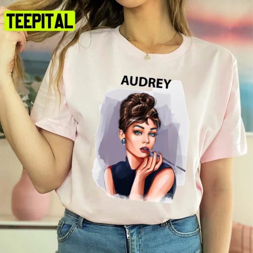 Digital Art Audrey Hepburn Actress Unisex Sweatshirt