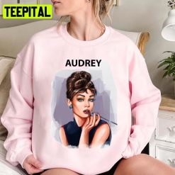 Digital Art Audrey Hepburn Actress Unisex Sweatshirt