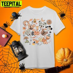 Disney Boo Disney Halloween Spooky Seasons Retro Art Unisex T-Shirt