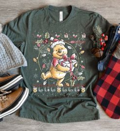 Disney Christmas Winnie The Pooh Ugly T-Shirt