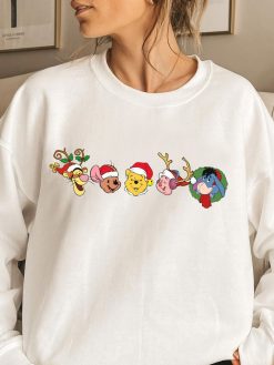 Disney Cute Winnie the Pooh Christmas Sweatshirt