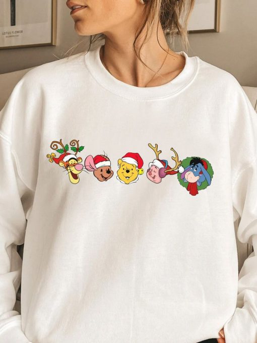 Disney Cute Winnie the Pooh Christmas Sweatshirt