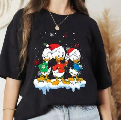 Disney Ducktales Huey Dewey and Louie Christmas Lights Shirt