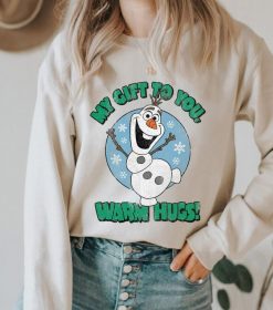 Disney Frozen Olaf My Gift To You Warm Hugs Christmas Sweatshirt