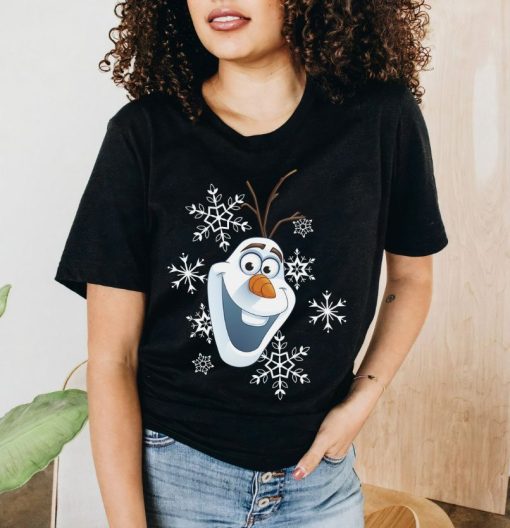 Disney Frozen Olaf Smile Snowflake Christmas T-Shirt