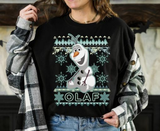 Disney Frozen Olaf Ugly Christmas Graphic T-Shirt