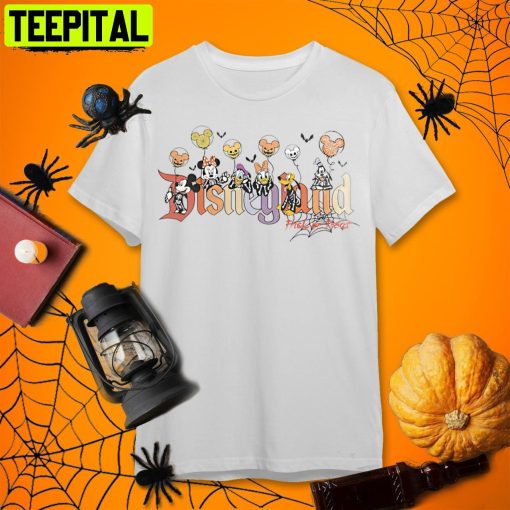 Disney Halloween Disneyland Halloween Mickey And Friend Retro Art Unisex T-Shirt