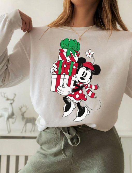 Disney Minnie Mouse Holiday Gifts Christmas Sweatshirt