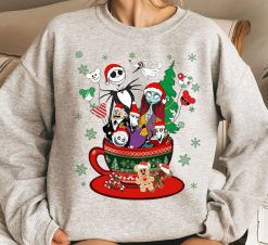 Disney Nightmare Before Christmas Coffee Cup Sweatshirt