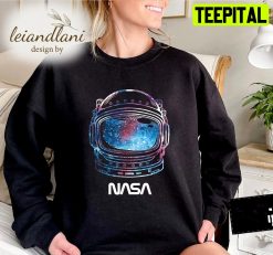 Distressed Space Nasa Graphic Logo Fashion Sweatshirt