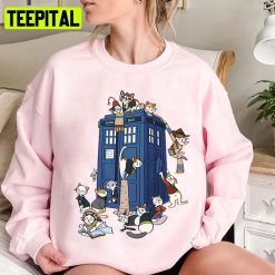 Doctor Cat Funny Chibi Doctor Who Matt Smith Unisex Sweatshirt