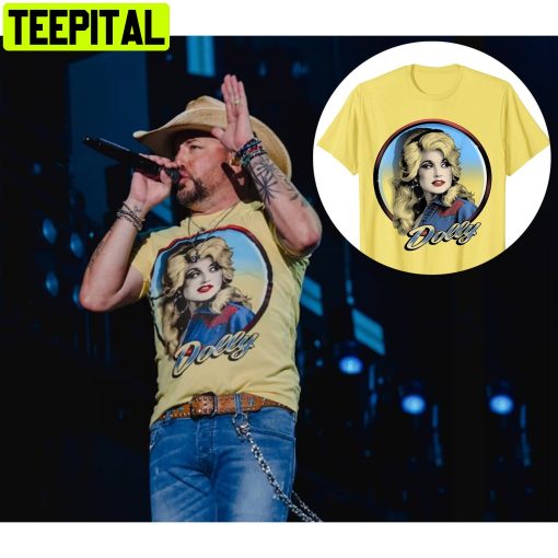 Dolly Parton Jason Aldean Fanart Yellow Unisex T-Shirt