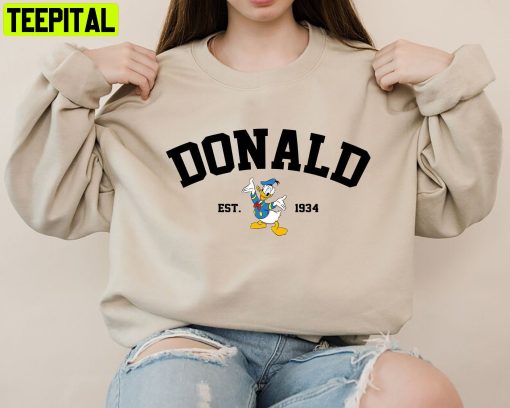 Donald Est1934 Donald Donald Duck Holiday Disney Sweatshirt