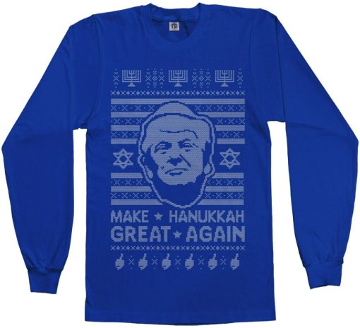 Donald Trump Make Hanukkah Great Again Ugly Holiday Xmas Sweater