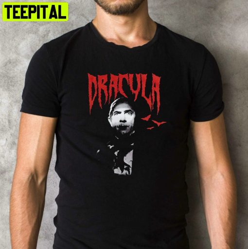 Dracula Metal Scary Movie Universal Monsters Retro Design T-Shirt