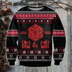 Dragon Dungeous ANd Dragons Ugly Christmas Sweater