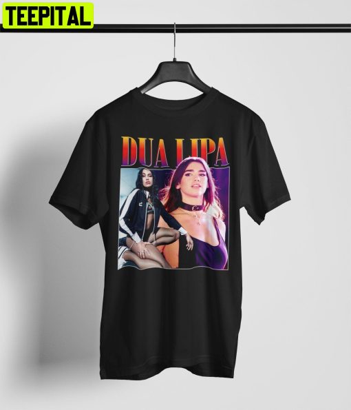 Dua Lipa Future Nostalgia Singer Vintage Inspired 90s Rap Unisex T-Shirt