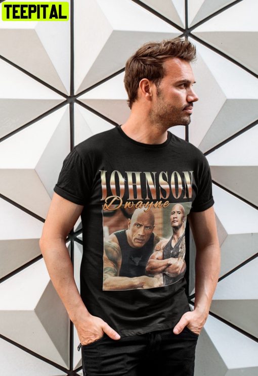 Dwayne Johnson American Actor Retro Design T-Shirt