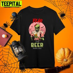 Dying For Fear And Beer Halloween Horror Nights Retro Art Unisex T-Shirt