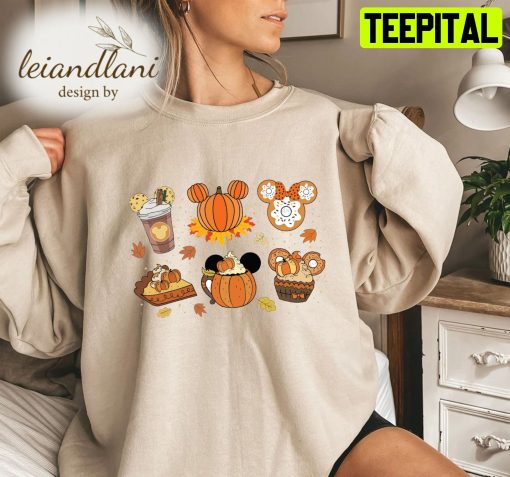 Ear Fall Mickey Ear Couple Ear Mickey Autumn Party Halloween Sweatshirt