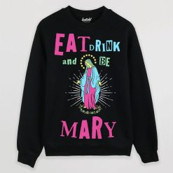 Eat Drink and Be Mary Men’s Christmas Sweatshirt