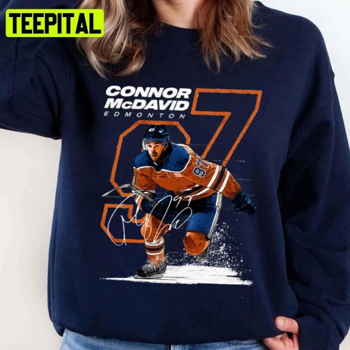 Edmonton Oilers Connor Mcdavid Ice Hockey Unisex Sweatshirt