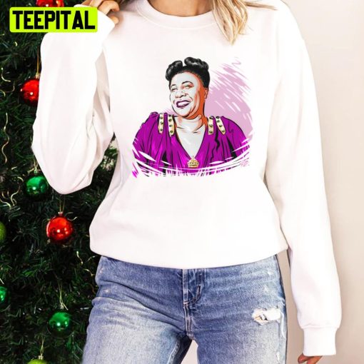 Ella Fitzgerald A Pink Jazz Illustration Unisex Sweatshirt