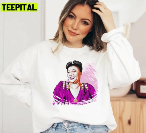 Ella Fitzgerald A Pink Jazz Illustration Unisex Sweatshirt