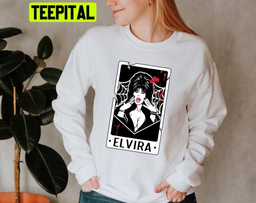 Elvira Shirt Fictional Characters Mistress Of The Dark Halloween Trending Unisex Sweatshirt