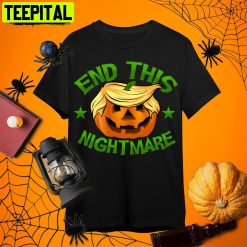 End This Nightmare Trump Halloween Retro Art Unisex T-Shirt