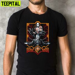 Enter The Cenobites Pinhead Hellraiser Enter The Dragon Scary Movie Retro Design T-Shirt