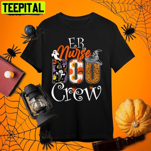 Er Nurse Boo Boo Crew Emergency Room Nurse Halloween Costume Retro Art Unisex T-Shirt