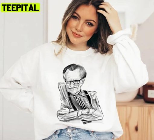 Fanart Larry King Sketch Portrait Unisex Sweatshirt