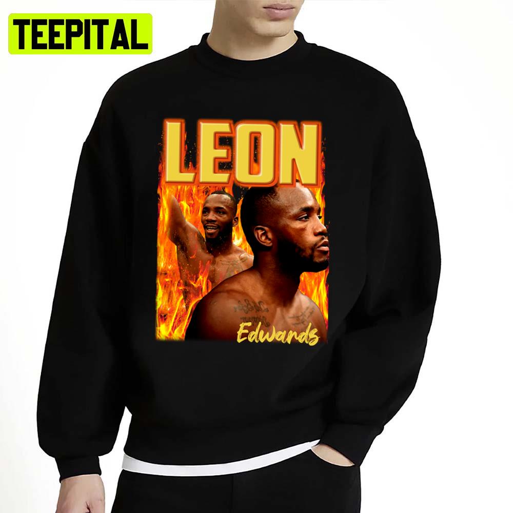 Fire Design Leon Edwards Ufc Champion Unisex Sweatshirt
