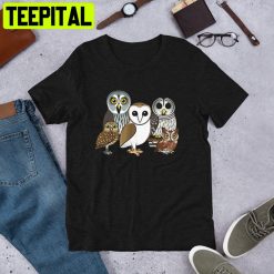 Five Cute Owls Trending Unisex Shirt