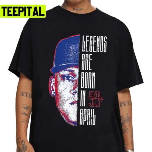 Football Player Number 99 Aaron Judge Legends Are Born Apparel Unisex T-Shirt