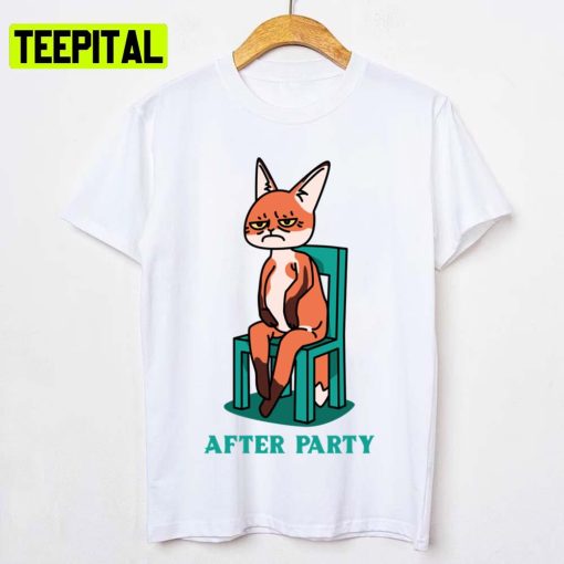 Fox Sitting On A Chair After Party Unisex T-Shirt