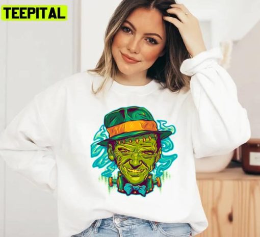 Frankenatra Funny Design Halloween Jazz Frank Sinatra Unisex Sweatshirt